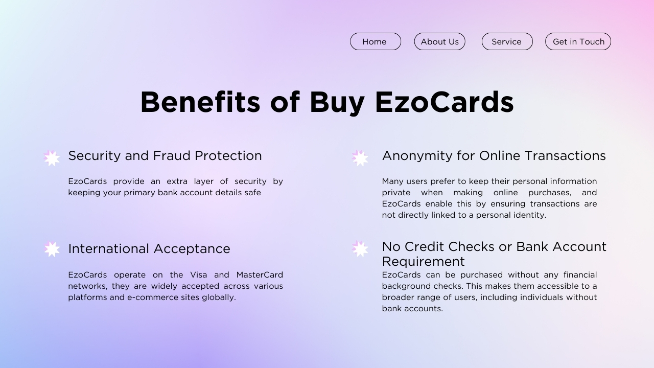 Benefits of Buy EzoCards